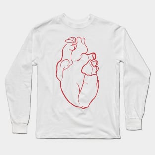 Valentine’s Day anatomical heart Long Sleeve T-Shirt